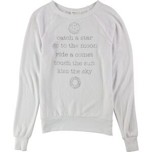 Studio Collection Womens Catch A Star Pullover Sweater, White, XS, DM